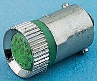 209-658 RS PRO Green LED Indicator Lamp, 28V ac/dc, BA9s Base, 10mm Diameter, 170/160mcd