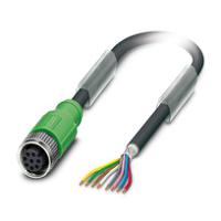 1413511 Phoenix Contact 8 way Free Cable End to Female 8 way Straight Socket M12 Sensor Cable, 200 mm