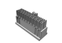 ipd1-10-d-k Samtec, IPD1 Male Crimp Connector Housing, 2.54mm Pitch, 20 Way, 2 Row