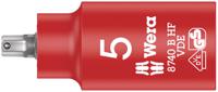 05004901001 Wera 3/8 in Drive 5mm Insulated Bit Socket, Hex Bit, 5mm, VDE/1000V, 55 mm Overall Length