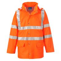 rt50orrl Portwest RT50 Orange Unisex Hi Vis Jacket, L