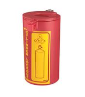 p606 ABUS Red Polypropylene Lockout Device, 9mm Shackle