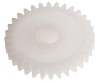 521-7326 RS PRO POM 32 Teeth Spur Gear, 0.8 Module, 6mm Bore Diam, 25.6mm Pitch Diam, 12mm Hub Diam