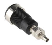 497043-21 Staubli Black Female Banana Socket, 4 mm Connector, Solder Termination, 32A, 1000V, Nickel Plating
