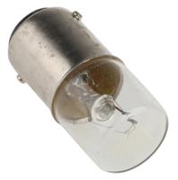 b3524 Orbitec BA15d Indicator Light, Clear, 24 V, 200 mA, 2000h