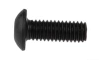 281-186 RS PRO Black, Self-Colour Steel Hex Socket Button Screw, ISO 7380, M3 x 8mm