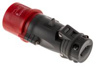 0-522-43 Legrand, HYPRA IP44 Red Cable Mount 3P + E Industrial Power Plug, Rated At 16A, 415 V