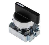 205-2368 RS PRO 2 Position Selector Switch Head, 22mm Cutout, Black Handle