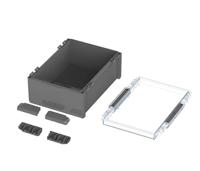 96027674 Bopla Bocube Series Graphite Grey Polycarbonate V0 Enclosure, IP66, IP68, IK07, Clear Lid, 160 x 364 x 284mm