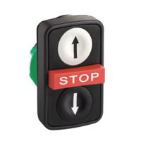 zb5aa71124 Schneider Electric ZB5 Series Black, Red, White Spring Return Push Button, 22mm Cutout, IP66, IP67, IP69K