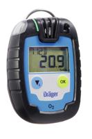 8326332 DRAEGER Pac 6000 02 Portable Single-Gas Detector for Oxygen Detection, Audible Alarm, ATEX Approved