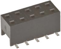 55510-106trlf Amphenol Communications Solutions Straight Surface Mount PCB Socket, 6-Contact, 2-Row, 2mm Pitch, Solder Termination