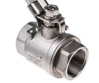764-4266 RS PRO Stainless Steel Full Bore, 2 Way, Ball Valve, Threaded, BSPP 1 1/4in