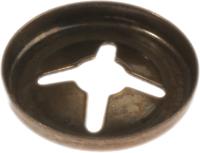 172-313 RS PRO Enamelled Steel Open Push-On Fastener for 2.5mm Shaft