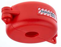 818-8072 RS PRO Red 1-Lock Polypropylene Gate Valve Lockout, 7mm Shackle, 63.5mm Attachment