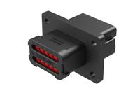at04-12pb-bl05 Amphenol Industrial, AT Automotive Connector Plug Black Panel Mount 12 Way AT04-12PB-BL05