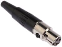 ta3fx Switchcraft Cable Mount XLR Connector, Female, 125 V ac, 3 Way, Silver Plating