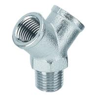 y12m PREVOST YM Series Y Fitting, R 1/2 Male to G 1/2 Female, Threaded Connection Style, Y12M
