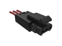 flhs3100 Amphenol Communications Solutions FLHS3100 Series Straight Wire Mount PCB Socket, 3-Contact, 1-Row, 2.5mm Pitch, Crimp