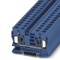 3036123 Phoenix Contact ST 10 BU Series Blue Feed Through Terminal Block, 1.5 → 16mm², Single-Level, Spring Clamp