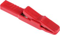 932146101 Hirschmann Test & Measurement Crocodile Clip 4 mm Connection, Brass Contact, 25A, Red