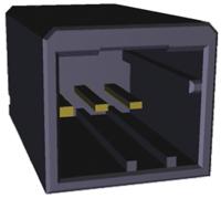 1318123-1 TE Connectivity Dynamic 2000 Series Straight Through Hole PCB Header, 3 Contact(s), 2.5 mm Pitch, 1 Row, Shrouded