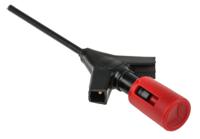 973972101 Hirschmann Test & Measurement Red Grabber Clip with Pincers, 2A, 60V dc, 2mm Socket