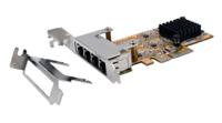 ex-6074-3 Exsys 4 Port PCIe Ethernet, PCIe x4 Network Card, 10/100/1000Mbit/s