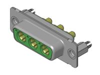 fm3w3s-1410-1731071940 FCT from Molex 173107 3 Way D-sub Connector Socket, 6.86mm Pitch, with 4-40 Screw Locks