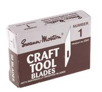 1241 Swann-Morton Carbon Steel Flat Scalpel Blade, 50 per Package