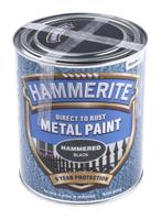 5092955 Hammerite Metal Paint in Hammered Black 750ml