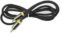 410-905 RS PRO Male RCA to Male RCA Aux Cable, Grey, 1.5m
