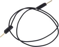 280026-030-21 Staubli 1 mm Connector Test Lead, 3A, 30 V ac, 60V dc, Black, 300mm Lead Length