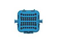 2366509-4 TE Connectivity, 2366509 Connector Housing Receptacle Blue Cable Mount 48 Way, Cable Termination