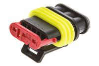 282087-1 TE Connectivity, AMP Superseal 1.5 Female 3 Way for use with Centerline Wire-to-Wire Connector