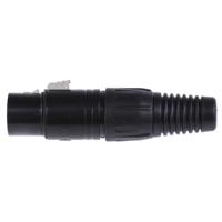 457-885 RS PRO Cable Mount XLR Connector, Female, 250 V ac, 4 Way, Silver Plating