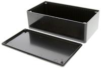 1591dbk Hammond 1591 Series Black Flame Retardant ABS Enclosure, IP54, Black Lid, 150 x 80 x 50mm