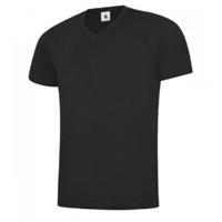 uc317blk-3xl Uneek Black 100% Cotton Short Sleeve T-Shirt, UK- 3XL, EUR- 3XL