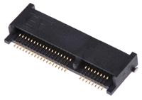 mm60-52-b1-b1 JAE 52 Way Right Angle Mini PCIe, PCI Memory Card Connector With Solder Termination