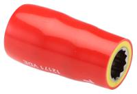 2380010 STAHLWILLE 3/8 in Drive 10mm Insulated Standard Socket, 12 point, VDE/1000V, 45 mm Overall Length