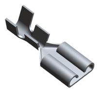 61227-1 TE Connectivity FASTON .250 Uninsulated Female Spade Connector, Receptacle, 6.35 x 0.81mm Tab Size, 2mm² to 6mm²