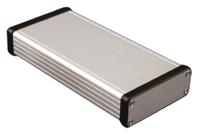 1455j1601 Hammond 1455 Series Silver Anodised Aluminium Enclosure, IP54, Silver Anodized Lid, 160 x 78 x 27mm