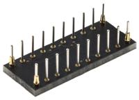 w13023rc Winslow Straight Through Hole Mount 0.5 mm, 2.54 mm Pitch IC Socket Adapter, 20 Pin Female QFN to 20 Pin Male DIP