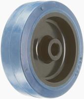 30114b LAG Black, Blue Rubber Non-Marking, Quiet Operation, Shock Absorbing Trolley Wheel, 180kg