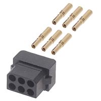 m80-8880605 HARWIN Datamate L-Tek Series Straight Cable Mount PCB Socket, 6-Contact, 2-Row, 2mm Pitch, Crimp Termination