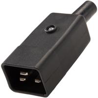 282-5495 RS PRO C20 Cable Mount IEC Connector Male, 16A, 250 V