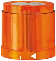 84333055 Werma 843 Series Yellow Rotating Effect Beacon Unit, 24 V dc, LED Bulb, AC, DC, IP54