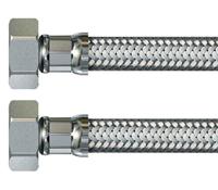 315298-099012-7 Watts Hose Assembly, Female BSP 1/2in to Female BSP 1/2in, 16 bar, 300mm Long