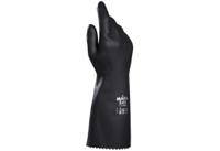 34341010 Mapa ULTRANEO 341 Black Natural Latex, Polychloroprene Work Gloves, Size 10