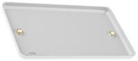 k3369-alm MK Electric Silver 2 Gang Blanking Plate